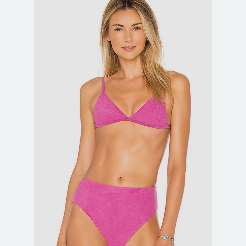 Revolve dbrie suede Bikini Top Orchid Suede